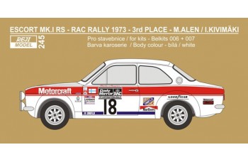 Decal – Ford Escort Mk.I - Daily Mirror RAC Rallye 1973 #18 Alen / Kivimäki 